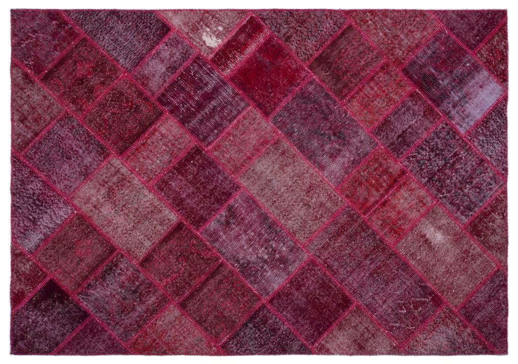 Apex Patchwork Carpet Red 22002 160 x 230 cm