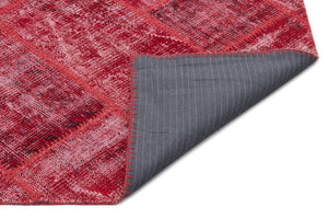 Apex Patchwork Carpet Red 22023 160 x 230 cm