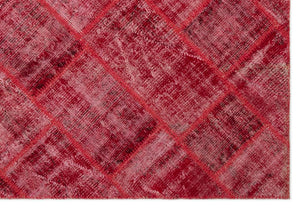 Apex Patchwork Carpet Red 22023 160 x 230 cm