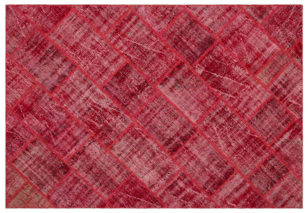 Apex Patchwork Carpet Red 22023 160 x 230 cm