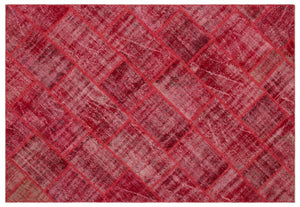 Apex Patchwork Carpet Red 22023 160 x 230 cm