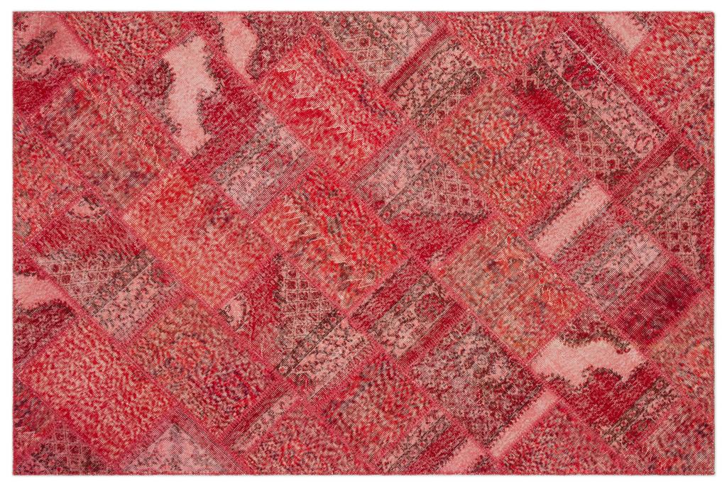 Apex Patchwork Carpet Red 22031 160 x 230 cm