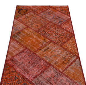 Apex Patchwork Carpet Red 25909 80 x 150 cm