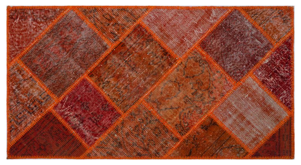 Apex Patchwork Halı Kırmızı 25980 80 x 150 cm