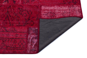 Apex Patchwork Carpet Red 26258 120 x 180 cm