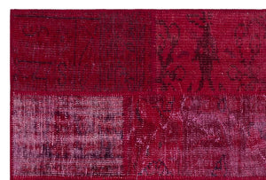 Apex Patchwork Carpet Red 26258 120 x 180 cm