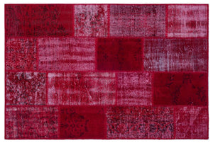 Apex Patchwork Halı Kırmızı 26276 120 x 180 cm