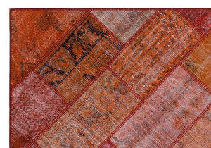 Apex Patchwork Halı Kırmızı 26296 160 x 230 cm
