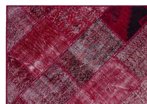 Apex Patchwork Carpet Red 26317 160 x 230 cm