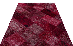 Apex Patchwork Carpet Red 26321 160 x 230 cm