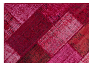 Apex Patchwork Carpet Red 26326 160 x 230 cm