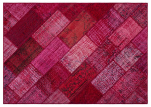 Apex Patchwork Carpet Red 26326 160 x 230 cm