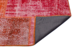 Apex Patchwork Carpet Red 26379 160 x 230 cm