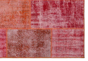 Apex Patchwork Carpet Red 26379 160 x 230 cm