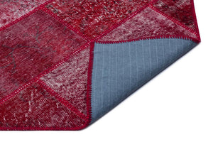 Apex Patchwork Carpet Red 26383 160 x 230 cm