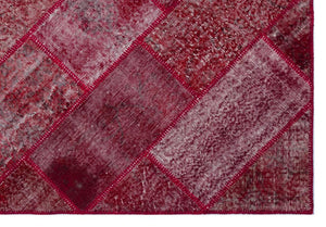 Apex Patchwork Carpet Red 26383 160 x 230 cm