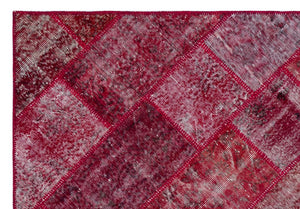 Apex Patchwork Halı Kırmızı 26383 160 x 230 cm