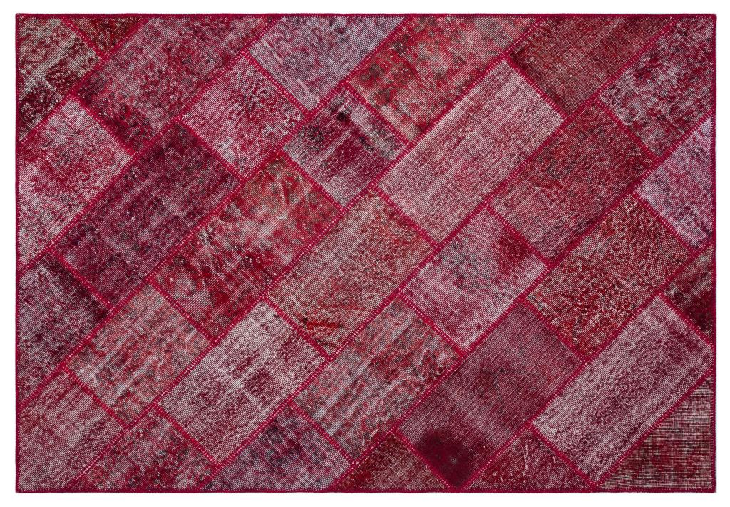 Apex Patchwork Carpet Red 26383 160 x 230 cm