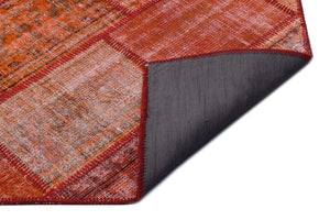 Apex Patchwork Carpet Red 26457 160 x 230 cm