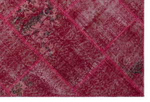 Apex Patchwork Carpet Red 26684 120 x 180 cm