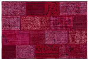 Apex Patchwork Halı Kırmızı 26728 120 x 180 cm