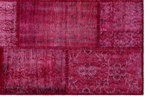 Apex Patchwork Carpet Red 26830 120 x 180 cm