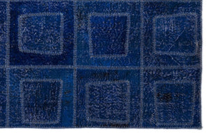 Apex Patchwork Carpet Blue 2086 160 x 230 cm