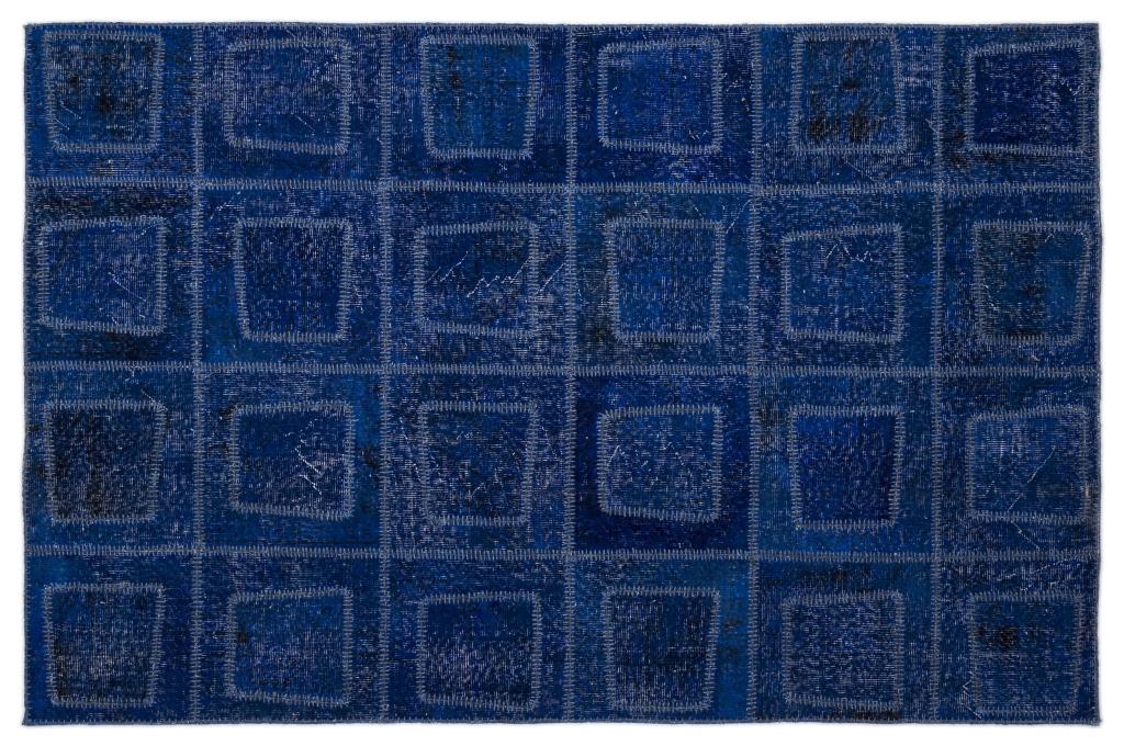 Apex Patchwork Carpet Blue 2086 160 x 230 cm