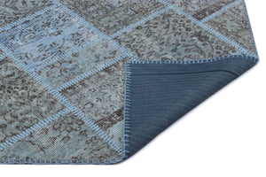 Apex Patchwork Halı Mavi 21326 82 x 150 cm