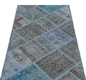 Apex Patchwork Halı Mavi 21326 82 x 150 cm