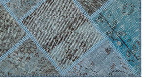 Apex Patchwork Halı Mavi 21326 82 x 150 cm
