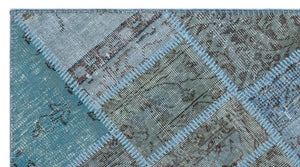 Apex Patchwork Halı Mavi 21326 82 x 150 cm