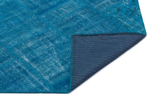 Apex Patchwork Carpet Blue 22154 120 x 180 cm