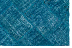 Apex Patchwork Carpet Blue 22154 120 x 180 cm