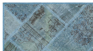 Apex Patchwork Halı Mavi 24707 80 x 150 cm