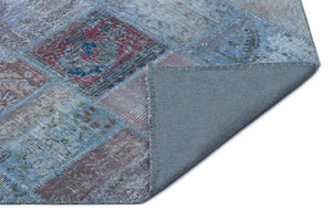 Apex Patchwork Carpet Blue 24752 80 x 150 cm