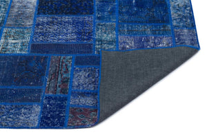 Apex Patchwork Carpet Blue 24856 120 x 182 cm