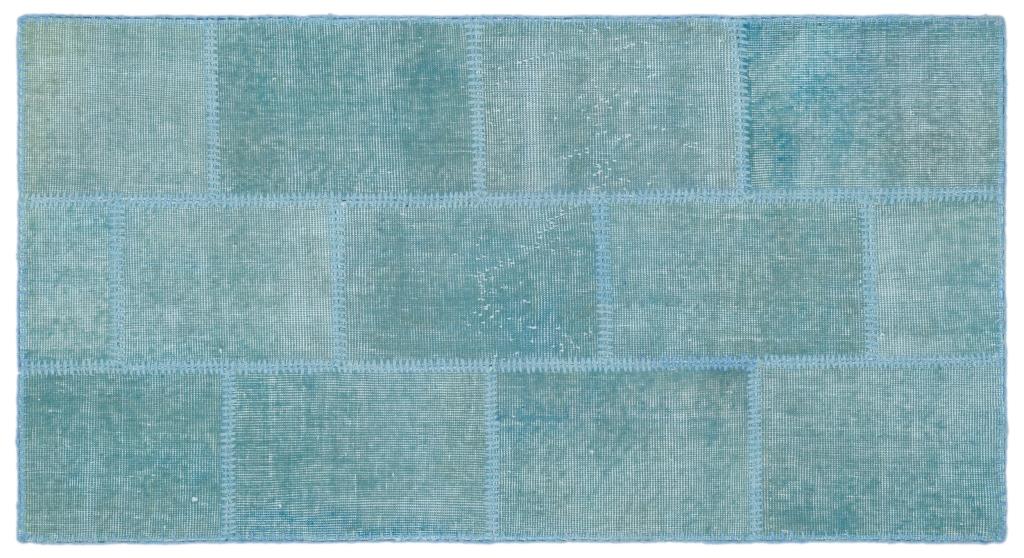 Apex Patchwork Carpet Blue 25050 80 x 150 cm
