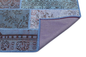 Apex Patchwork Halı Mavi 26226 80 x 150 cm