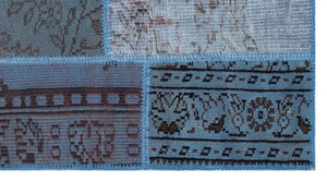 Apex Patchwork Halı Mavi 26226 80 x 150 cm