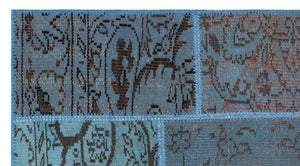 Apex Patchwork Carpet Blue 26226 80 x 150 cm