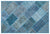 Apex Patchwork Carpet Blue 26605 120 x 180 cm