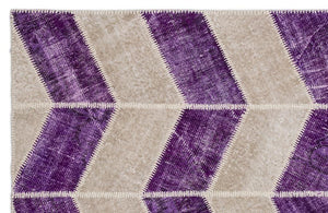Apex patchwork carpet purple 2024 160 x 230 cm