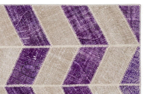 Apex patchwork carpet purple 2024 160 x 230 cm