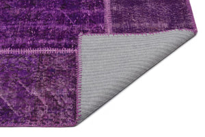 Apex patchwork carpet purple 22257 160 x 230 cm