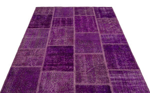 Apex patchwork carpet purple 22257 160 x 230 cm