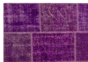 Apex patchwork carpet purple 22257 160 x 230 cm