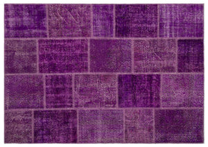 Apex patchwork carpet purple 22257 160 x 230 cm