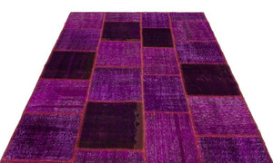 Apex patchwork carpet purple 22270 160 x 230 cm