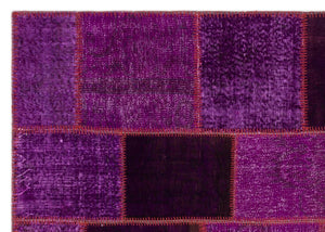Apex patchwork carpet purple 22270 160 x 230 cm